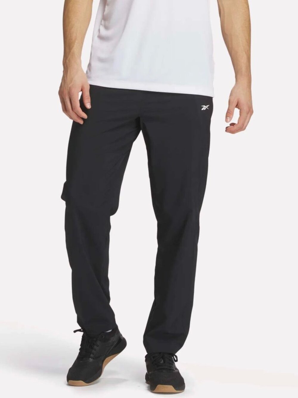 Reebok Men's Regular fit Casual Pants | Color-Black | Large